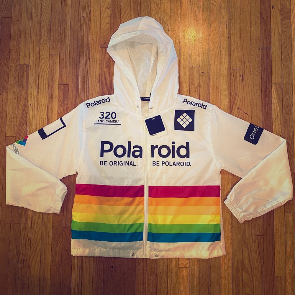 Retro Polaroid Originals windbreaker 80s 90s